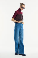 High-Waisted Straight-Leg Jeans