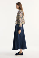 Floral Print Jacket and Skirt Set