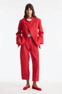 Asymmetric Button Blazer Jacket