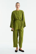 Benetti Waist-Belted Trouser Set