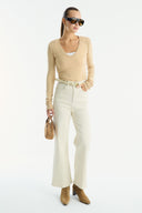 Straight Leg Pocket Jeans