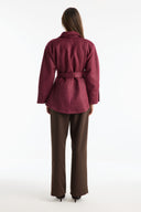 Jacket with Pockets and Waist Belt