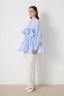 Fiona Green Striped Shirt