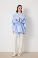 Fiona Green Striped Shirt