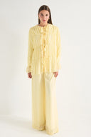 Ruffle Detail Lace Chiffon Set