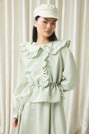 Ruffle Detailed Striped Set