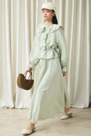 Ruffle Detailed Striped Set
