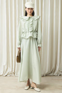 Ruffle Detailed Striped Set