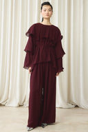 Ruffle Detail Pants Set