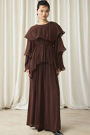 Ruffle Detailed Trouser Set