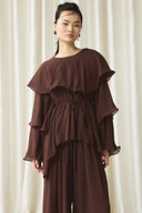 Ruffle Detailed Trouser Set