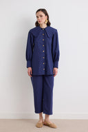 Flowers Collar Detail Shirt