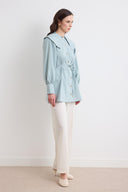 Flowers Collar Detail Shirt