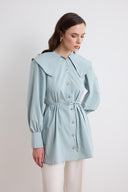Flowers Collar Detail Shirt