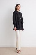 Flowers Collar Detail Shirt