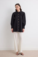 Flowers Collar Detail Shirt