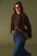 Fringed Knit Cardigan