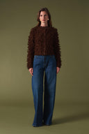 Fringed Knit Cardigan