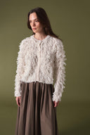 Fringe Detay Triko Hırka
