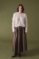 Fringe Detay Triko Hırka