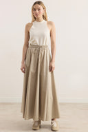 Gabardine Flared Skirt