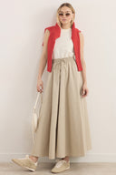 Gabardine Flared Skirt