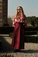 Gabardine Flared Skirt