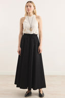 Gabardine Flared Skirt