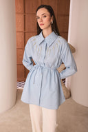 Gale Jeweled Dacron Shirt