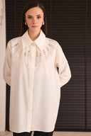 Gale Stone-Embellished Dacron Shirt