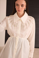 Gale Stone-Embellished Dacron Shirt