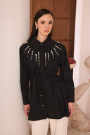 Gale Jeweled Dacron Shirt