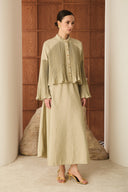 Geliza Pleated Skirt Set