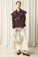 Wide Collar Detail Trench Coat