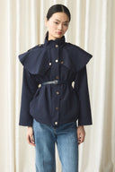 Wide Collar Detail Trench Coat