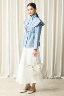 Wide Collar Detail Trench Coat