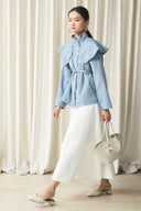 Wide Collar Detail Trench Coat