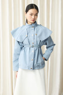 Wide Collar Detail Trench Coat