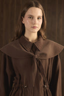 Wide Collar Belted Tunnel Suit