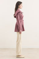 Wide-Collar Striped Shirt