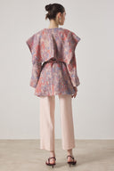 Wide Collar Jacquard Jacket