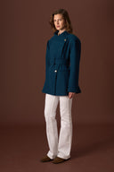 Wide-Collar Wool Coat