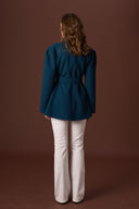 Wide-Collar Wool Coat