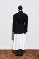 Wide-Collar Wool Coat