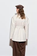 Wide-Collar Wool Coat