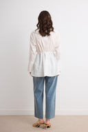 Genza Collar Pleated Shirt