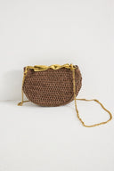 Gold Chain Straw Bag