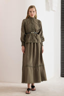 Guipure Skirt Set