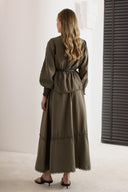 Guipure Skirt Set