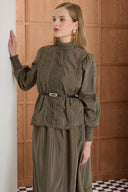 Guipure Skirt Set